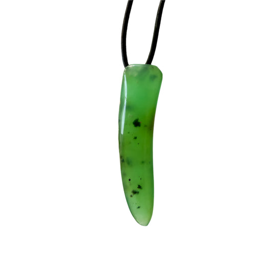 Australian Chrysoprase hand shaped pendant