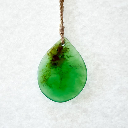 Chrysoprase Disc Pendant