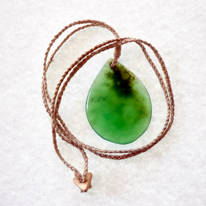 Chrysoprase Disc Pendant