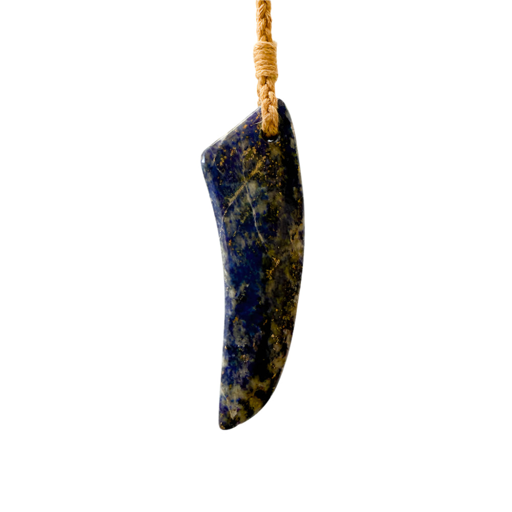Lapiz Lazuli hand shaped pendant Australian shaped