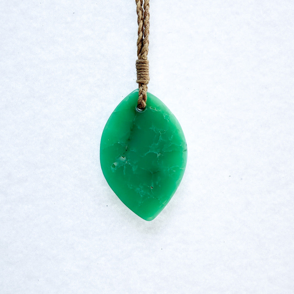 Australian Chrysoprase Yerilla specimen hand shaped